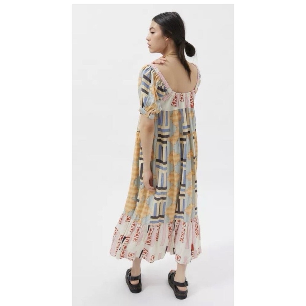 Kimchi Blue Urban Outfitters Women Midi Dress Size Small Cottagecore Bell Sleeve